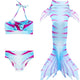 Girl's Mermaid Tail Kids Swimsuit Mermaid Bikini Cosplay Costume