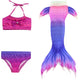 Girl's Mermaid Tail Kids Swimsuit Mermaid Bikini Cosplay Costume