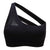 One Shoulder Strap Women's Sports Bra Hollow out Back Lines