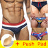 HIBUBBLE 17 Styles Swimwear Men Brief With Push Pad Sexy Swimsuit Waterproof Swimming Trunks For Bathing Swim Shorts Sunga Hot