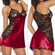 Rose Lace Sexy Lingerie Nightwear Sleeveless Valentine's Day