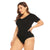 Plus Size Bodysuits Women Short Sleeve