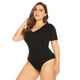 Plus Size Bodysuits Women Short Sleeve