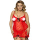 Valentine's Day Sexy Ladies Lingerie Sexy With Heart Dots Plus Size