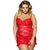 Valentines Day Gift Women Sleepwear Floral Lace And Mesh Plus Size