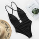 Halter neon bikini deep v-neck bathing suit women monokini String sexy swimsuit one piece bodysuits High cut swimwear women 2019