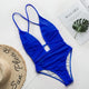 Halter neon bikini deep v-neck bathing suit women monokini String sexy swimsuit one piece bodysuits High cut swimwear women 2019