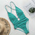 Halter neon bikini deep v-neck bathing suit women monokini String sexy swimsuit one piece bodysuits High cut swimwear women 2019