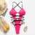 Halter neon bikini deep v-neck bathing suit women monokini String sexy swimsuit one piece bodysuits High cut swimwear women 2019