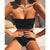 High Leg Bandeau bikini set Swimwear female two pieces swimsuit High Waist Bikini Women Bathing Suit biquini