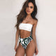 High Leg Bandeau bikini set Swimwear female two pieces swimsuit High Waist Bikini Women Bathing Suit biquini