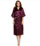 Women Silk Rayon Robe Sexy Long Nightgown Plus Size