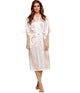 Women Silk Rayon Robe Sexy Long Nightgown Plus Size
