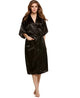 Women Silk Rayon Robe Sexy Long Nightgown Plus Size