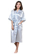 Women Silk Rayon Robe Sexy Long Nightgown Plus Size