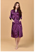 Women Silk Rayon Robe Sexy Long Nightgown Plus Size