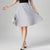 Chiffon Vintage Knee Length Elastic Waist Skirt