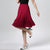 Chiffon Vintage Knee Length Elastic Waist Skirt