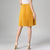 Chiffon Vintage Knee Length Elastic Waist Skirt