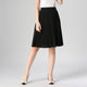 Chiffon Vintage Knee Length Elastic Waist Skirt