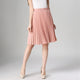 Chiffon Vintage Knee Length Elastic Waist Skirt