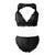 High Waist Sexy Lingerie Set Solid Seamless Brief Set