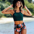 High Waist Sexy Bikinis Women Swimwear Vintage High Neck