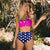 High Waist Swimsuit 2019 Black White Striped Bikinis Women Bandage Top Push Up Swimwear Female Bathing Suits Beach Wear Biquini