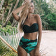 High Waist Swimsuit 2019 Black White Striped Bikinis Women Bandage Top Push Up Swimwear Female Bathing Suits Beach Wear Biquini