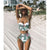 High Waist Swimwear 2019 New Leaf Print Bikinis Women Swimsuit Vintage Retro Bathing Suit Halter Biquini Maillot de bain femme