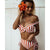 High Waist Swimwear Women Swimsuit 2018 Bikini Bandage Bikinis Set Padded Bathing Suit New Leaf Print Biquini Maillot de bain