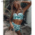 High Waist Swimwear Women Swimsuit 2018 Bikini Bandage Bikinis Set Padded Bathing Suit New Leaf Print Biquini Maillot de bain