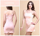 Long Silk Slips Summer Solid Sexy Spaghetti Strap Mini