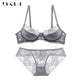 Hollow Sexy Bra Ultrathin Underwear Set