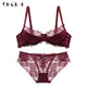 Hollow Sexy Bra Ultrathin Underwear Set