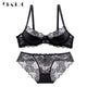 Hollow Sexy Bra Ultrathin Underwear Set
