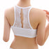 Women Shirt Hollow Tube Top Padded Bra