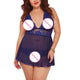Hot Sexy Women Lingerie Plus Size Open Back Lingerie