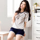 Striped Cotton Pajamas Sets Women Loungewear