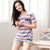 Striped Cotton Pajamas Sets Women Loungewear