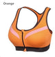 Hot Women Zipper Push Up Sports Bras Gym Fitness Athletic Running