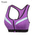 Hot Women Zipper Push Up Sports Bras Gym Fitness Athletic Running