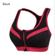 Hot Women Zipper Push Up Sports Bras Gym Fitness Athletic Running