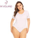 Plus Size Bodysuits Women Short Sleeve
