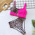 In-X Sexy Leopard one piece swimsuit One shoulder bikini 2019 High cut swimwear women monokini Padded bathing suit New bodysuit