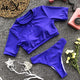 Sports swimwear women bathers High cut swimsuit
