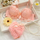 Japanese lingerie set thin embroidery push up bra set sexy lace underwear set Floral bras for women bra and panty set bh