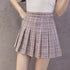 Korean Style Women Zipper High Waist Skirt School Girl Mini Skirt