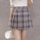 Korean Style Women Zipper High Waist Skirt School Girl Mini Skirt