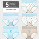 LANGSHA 5Pcs Women Panties Lady Cotton Underwear Girls Breathable Seamless High Waist Briefs Women Cute Sexy Lingerie Intimates